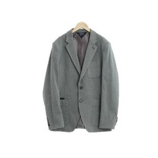 올젠 7074 그레이 면혼방 블레이저