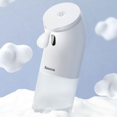 Baseus 자동 센서 손세정기 스마트 위생 청결 손세정제 디스펜서(세정제포함), 화이트