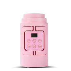 CUKYI 0 7L 휴대용 전기 주전자 미니 수프 밥솥 죽 냄비 물 Bolier 접이식 핸들 스테인레스 스틸 라이너 220V, Pink