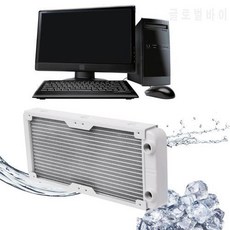 240mm 알루미늄 워터 쿨러 키트 컴퓨터 라디에이터 워터 쿨러 18 튜브 CPU ?, 상세내용참조