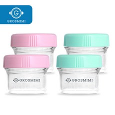 그로미미 ESSTEN 이유식 보관용기 150ml, 핑크, 2개입