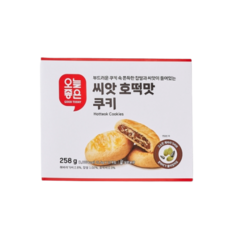 쫀득한 찹쌀과 씨앗이 들어 있는 오늘좋은 씨앗 호떡맛 쿠키 12입 (258G), 4개, 258g