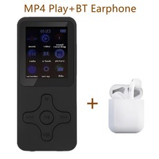 블루투스 스피커가 있는 MP3 MP4 플레이어 터치 키 내장 16 32GB HiFi 미니 휴대용 워크맨 라디오 FM 녹음 전자책, [03] 64G, [01] With BT Earphone