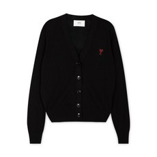 24SS 아미 스몰 하트 로고 여성 가디건 블랙 BFFKC111 KN0025 001