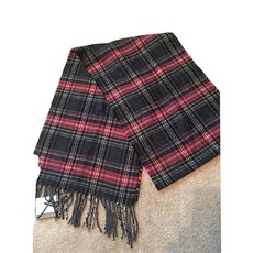 [해외]명품코치머플러목도리 COACH Black Multi Wool Cashmere Tartan Plaid MUFFLER SCARF SHAWL With Tag