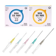 BD Angiocath Plus IV카테타 혈관내튜브카테터 정맥주사바늘 24G 50개입(1박스), 1세트