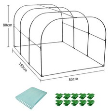 조립식 미니 비닐하우스 텃밭 베란다, 80x150cm, 1개
