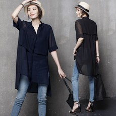 쉬폰롱블라우스