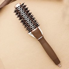 전문 살롱 스타일링 도구 라운드 헤어 빗 미용 컬링 헤어 브러쉬 빗 열 세라믹 철 배럴 빗, 25mm, Diameter-25mm
