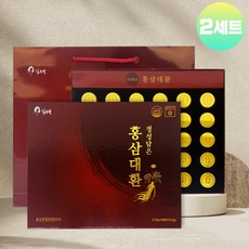 김소형 홍삼환 6년근 고려 홍삼 녹용 비수리 복분자 부모님 어르신 건강환 설 추석 명절 선물세트, 2세트, 30회분