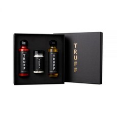 TRUFF 스타터 팩 블랙 트러플 핫 소스6온스 오일5.6온스 씨 소금5.3온스 포함 아로마 향을 느낄 수 있는 특별한 조미료3팩, Starter Pack