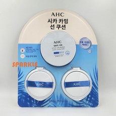 AHC 세이프 온 시카 카밍 선 쿠션 SPF50+ PA++++ (본품 1개) + (리필 2개) / 지속내수성 / 코스트코, 1세트, 25g