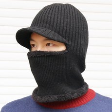 이 미 거 털모자 남녀 겨울 후드 보온 복면 자전거 방한 방한 방한 북 동 모자 목도리 목도리 모 자 챙 블랙 프 리 사이즈 남녀 공용 (두께 가 있 는 기모 가 더 해 져 신축성 이 좋 음)
