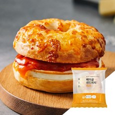 바르닭 베이글 샌드위치 치즈베이글&체다치즈, 10팩, 170g