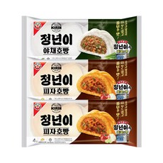 정년이 야채호빵(4입)X1봉 +피자호빵(4입)X2봉, 1.08kg, 1세트