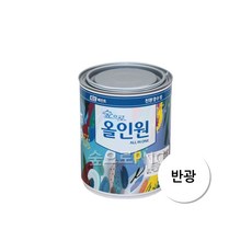 KCC 숲으로 올인원 0.9L 조색가능 (반광) 친환경 다용도 만능페인트 하나로 모든곳 해결가능 (철재하도없이가능 벽지 방문 플라스틱 목재 비철금속까지 가능), 백색