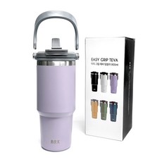 아크 이지그립 스트로우 빨대 대용량 텀블러, 900ml, 라벤더, 1개