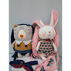 압소바해피랜드 토끼 곰 인형 미아방지 배낭 HVA-3270Y, F