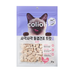 콜리올리 사각사각 동결건조 미니트릿 (치킨) (22G), 2개, 22g, 치킨