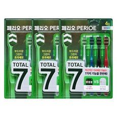 엘지 페리오 토탈7 칫솔 부드러운 초극세모 4입 X 3개