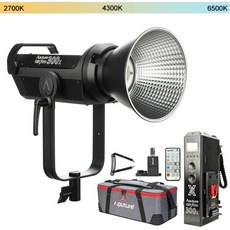 Aputure LS 300x 바이 컬러 LED 비디오 조명 2700-6500k 350W 24300lux @ 1m Sidus Link 앱 및 2.4Ghz 원격 제어 9 개의 내장, 단일옵션