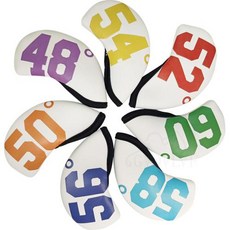 골프헤드커버 우드커버 헤드 네오프렌 클럽 개, 1) 7 pcs