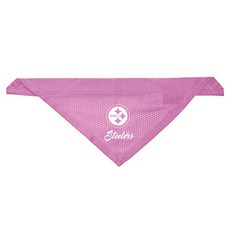 피츠버그 스틸러스 개 고양이 메쉬 저지 두건 핑크 L / XL