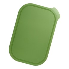 애슬라 칼집 안나는 4T 양면 항균 TPU 도마, 올리브그린, 1개