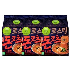 풀무원 돈코츠 라멘 매운맛 4개입, 12개