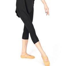 무용복 무용 트레이닝복 바지여성여름 형체 7부 9부 타이트 탄력 블랙, C02-블랙 7부바지(춤을 보내라 .무용신발)