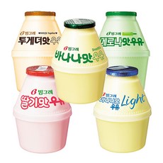 바나나 단지우유 바나나맛 12 딸기멀티 2 라이트 4 투게더 메로나멀티 1, 1세트, 240ml
