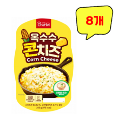 쉐프엠 옥수수 콘치즈 255g, 8개