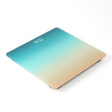 그라데이션 디지털 체중계(블루그린) 몸무게 저울 측정기 바디 LED, 90개, 파랑, 체중계