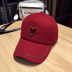 포수장비 여성모자 ins레드복숭아 C헌팅캡 코디하기쉬운 햇빛차단모자 유행패션 차양 태양 가을겨울 야구모자, C04-와인색