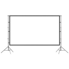 雙支架投影布幕組, 升級為鐵工藝打造, 穩定耐用, 拆卸式支架輕巧好攜帶, 全視角160度廣角觀看