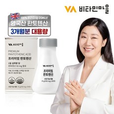 비타민마을 영국산 프리미엄 판토텐산 비타민B5 3개월분, 1박스, 90정