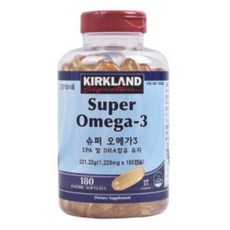 커클랜드 슈퍼 오메가3 1229mg x 180캡슐