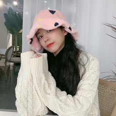 여성 겨울 털모자 학상 여성 모자JJMC2f