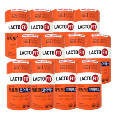 종근당 건강(주) 락토핏 생 유산균 코어맥스 프로바이오틱스 아연 유산균 라토픽 LACTO FIT, 12개, 60포