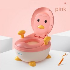 스마일직구 휴대용 아기배변훈련변기 유아화장실 핑크펭귄