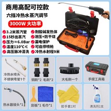 가정용 다기능 찌든 기름 때 고온 고압 스팀 세척기, 3000W- 상용 높은 구성-6단 냉온수 조절
