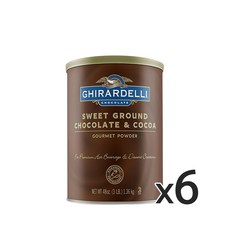 기라델리 스위트 그라운드 초콜릿 파우더 1.36kg 6개