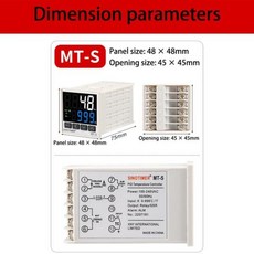 PID 스마트 온도 컨트롤러 KJEN 타입 4 입력 조절기 릴레이 솔리드 스테이트 다용도 출력, 1개, 01 MT-S