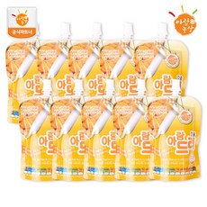 아람농장 국내산 생과일주스 아람드리 감귤맛 10팩(100ml), 단품