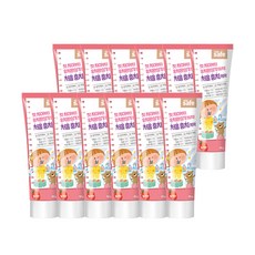 키즈세이프 유아치약 딸기향 90g, 12개