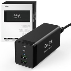 [고링크] 100W GaN 초고속 멀티 충전기 4U12T [C타입:2포트/A타입:2포트]