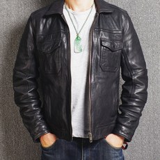 맨스캐비닛 봄 가죽 자켓 남성 자켓