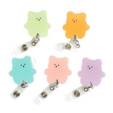 더쏠 사원증 릴홀더, 곰, 5p