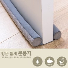 문틈막이 방문 현관문 불빛차단 외풍 창문 문풍지 틈새막이 문틈바람 문틈빛차단, 화이트, 1개