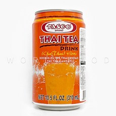 월드푸드 태국 타스코 타이티 드링크 타이 밀크티 THAI TEA DRINK 310ml